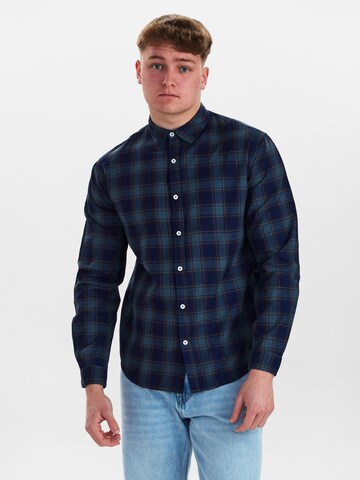 Dxnmxrk Shirt 'DXErik' in Blue: front