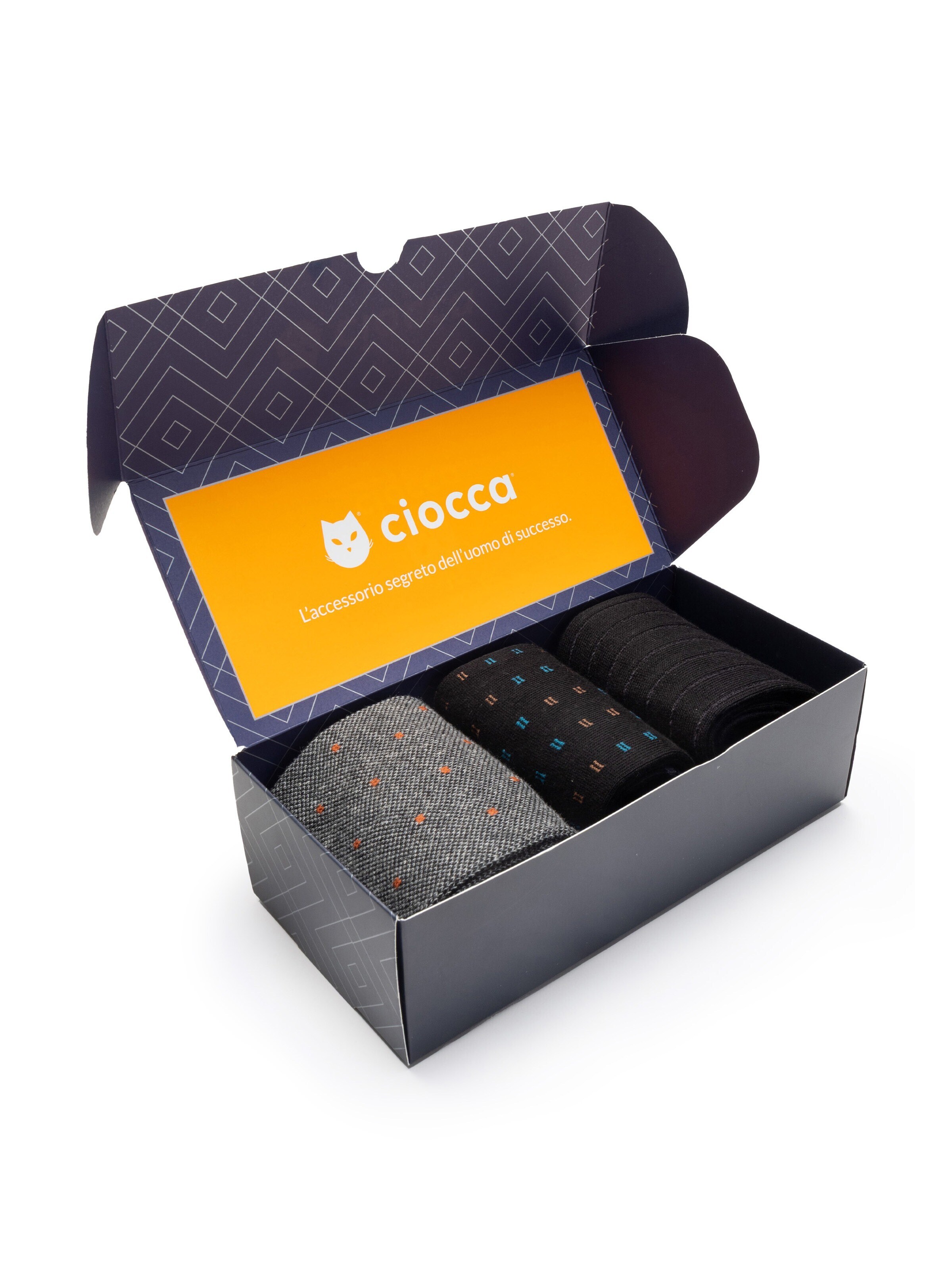 Gambaletto '3 Pack Calze Lunghe Fantasia - Confezione Regalo - Ciocca' di Ciocca in colori misti