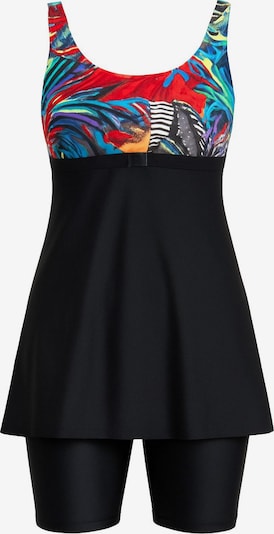 C&City Badeanzugkleid in XXL in hellblau / rot / schwarz / weiß, Produktansicht