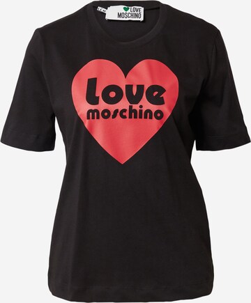 Love Moschino Tričko – černá: přední strana