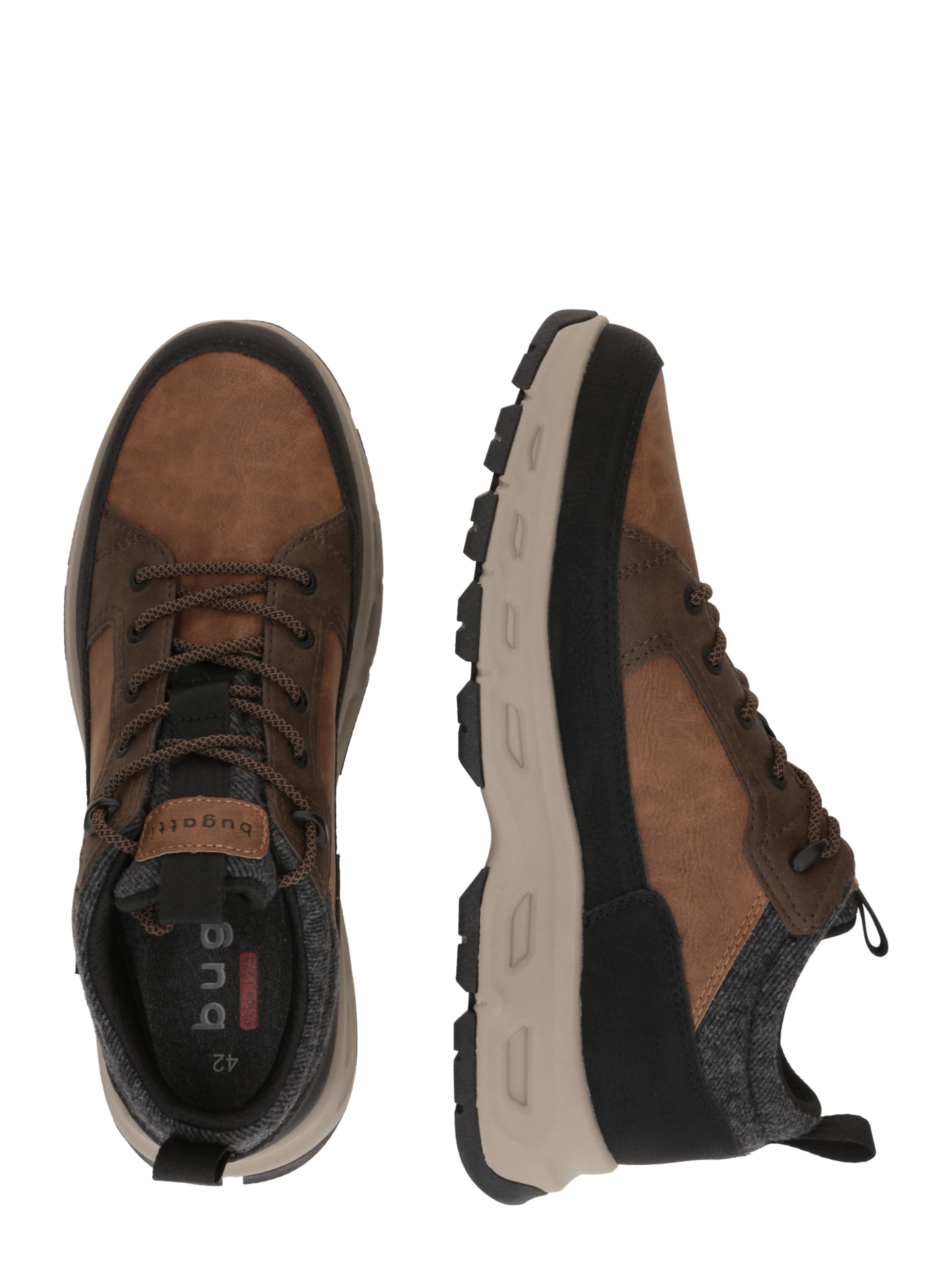 Bocanci cu șireturi de la bugatti pe maro