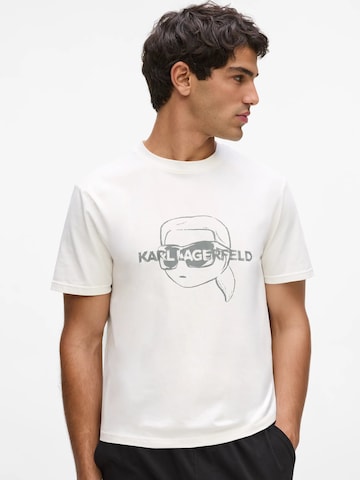 Karl Lagerfeld Pyjamas lång 'Ikon' i beige