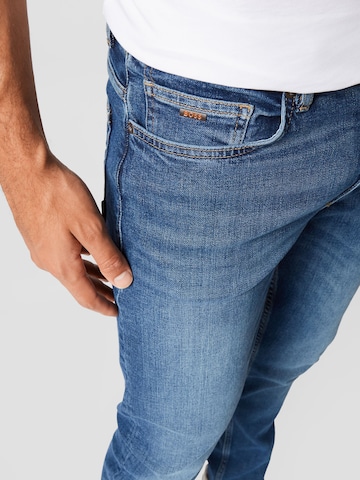 BOSS Orange Slimfit Jeans 'Delaware' in Blau