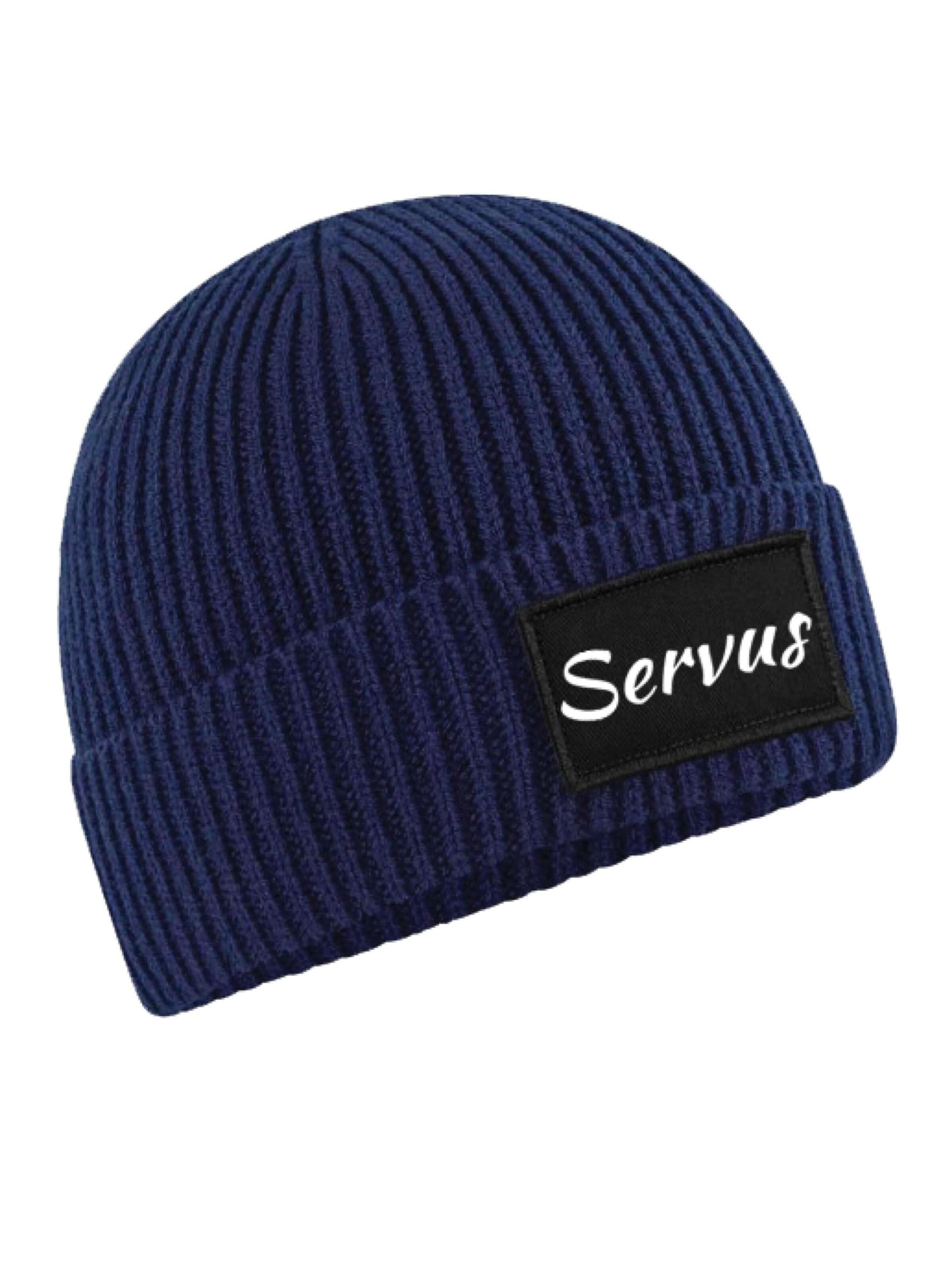 Youth Designz Mütze 'Servus'‌‌‌‌‌‌ in Blau