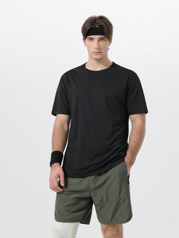 YOUTHUP Performance Shirt 'Feuchttrans' in Black