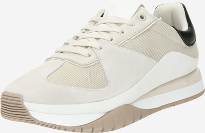 Sneaker bassa Calvin Klein di colore beige chiaro / nero / bianco, Visualizzazione prodotti