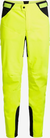 VAUDE Regular Athletic Pants 'Qimsa II' in Yellow: front