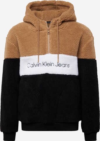 Calvin Klein Jeans Sweatshirt in Schwarz: predná strana