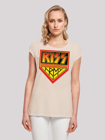 T-shirt 'Kiss ' F4NT4STIC en beige : devant