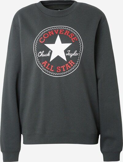 CONVERSE Sweat-shirt 'GO-TO ALL STAR' en rouge / noir / blanc, Vue avec produit