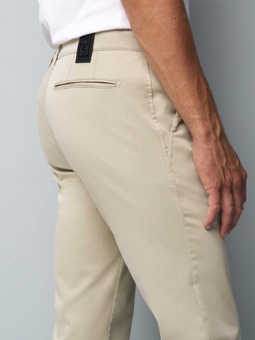 Regular Pantalon chino 'M5' MEYER en beige