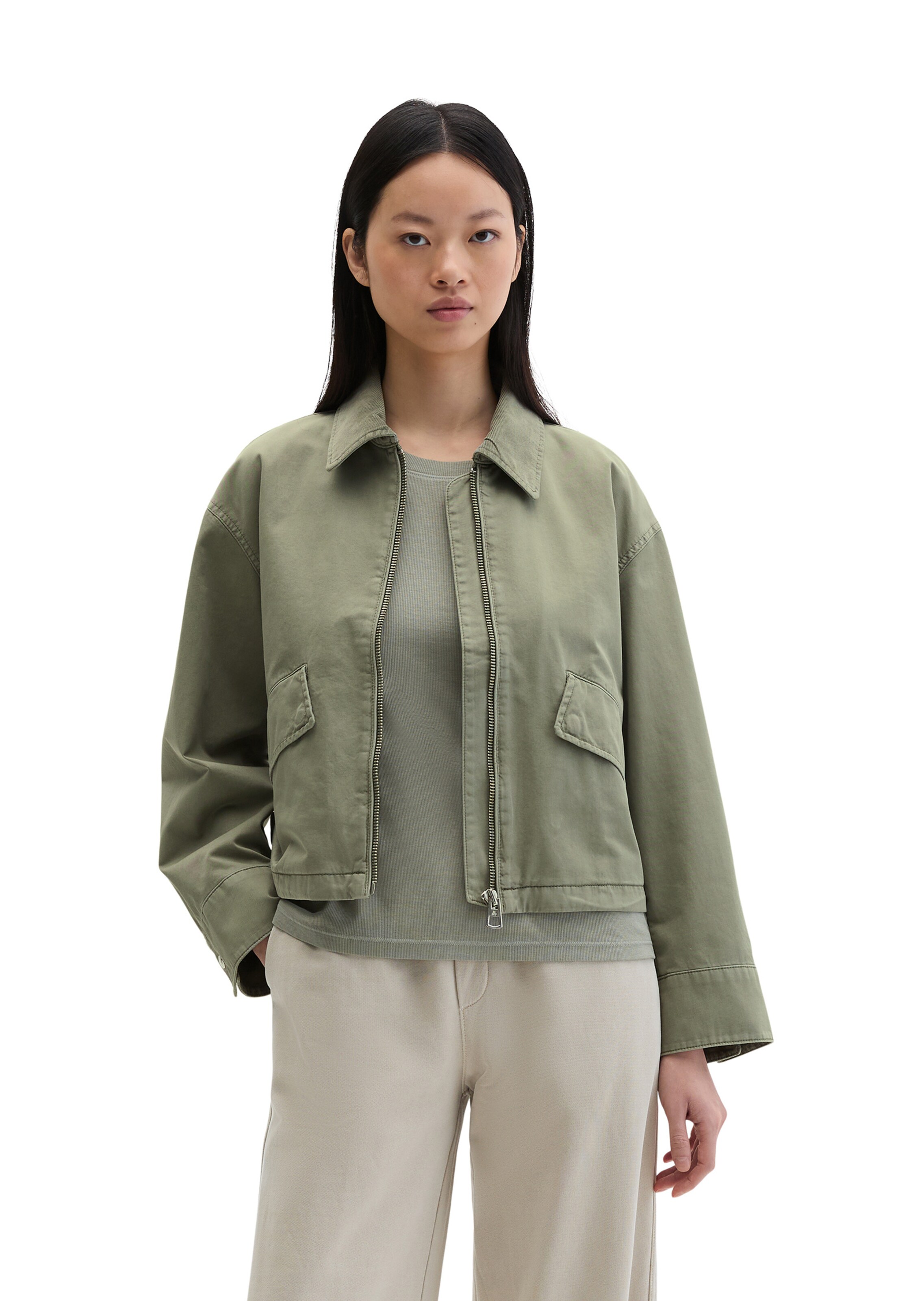 Marc O'Polo Jacke in Grün: Vorderseite
