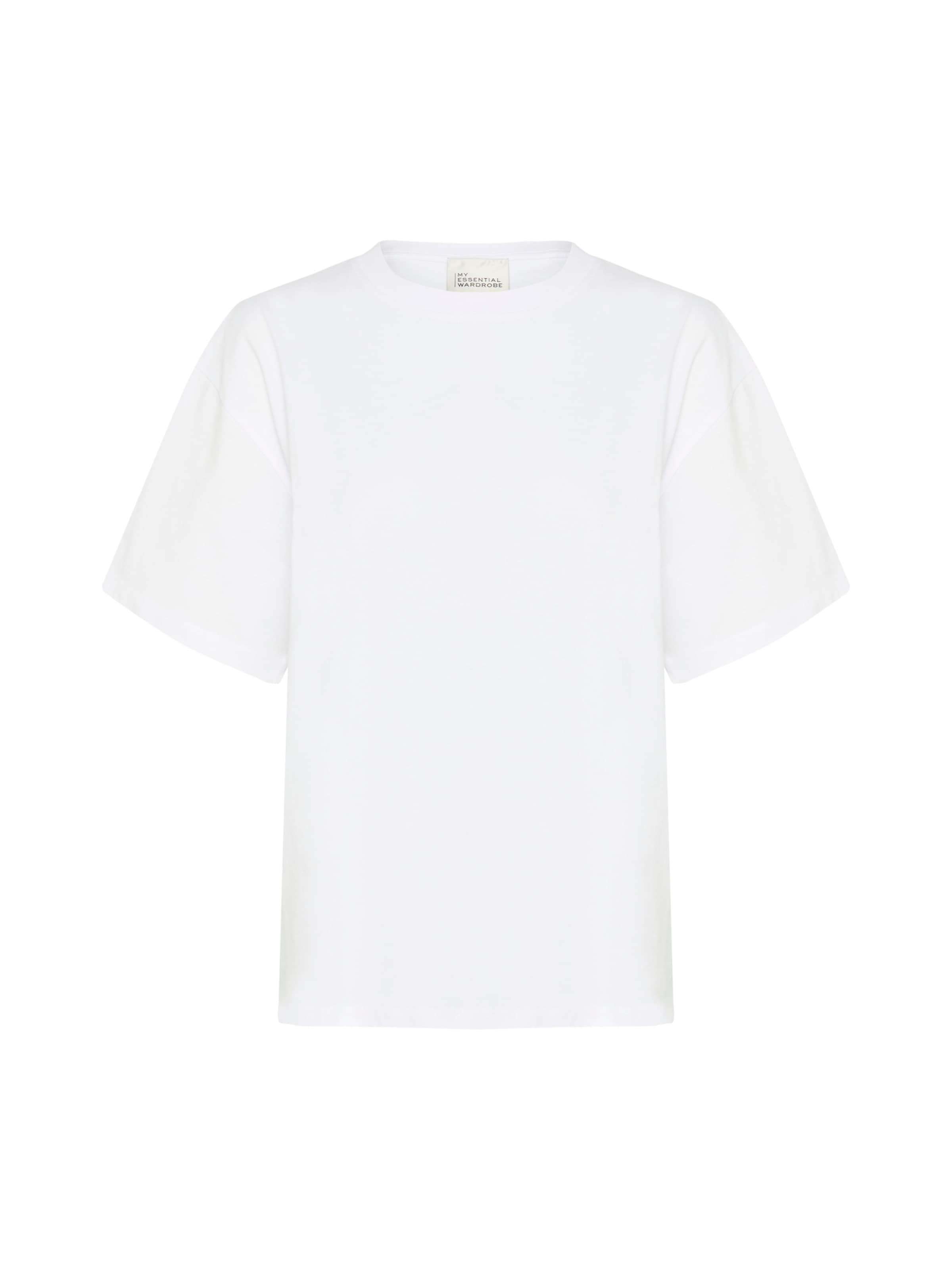 My Essential Wardrobe - Camiseta talla grande 'SiamMW' en blanco: frente