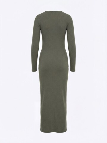 Nudyess Strickkleid 'Eos Maxi' in Grün