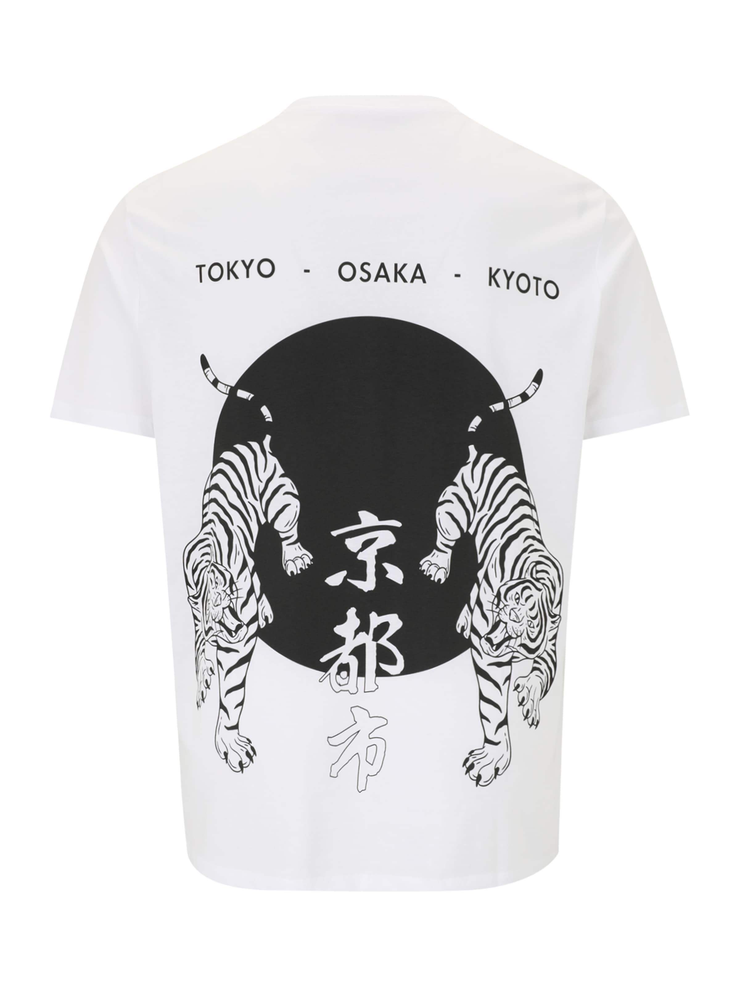 Jack & Jones Plus - Camiseta 'JJTIGER' en negro