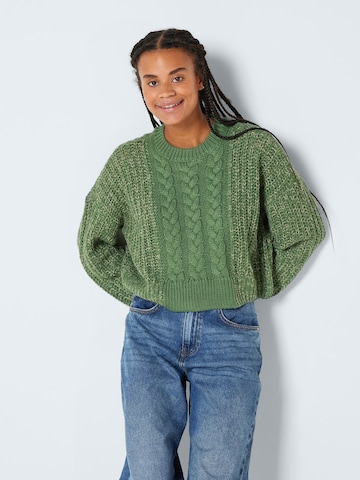 Pullover 'Lori' di Noisy may in verde: frontale