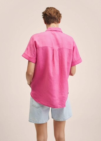 MANGO Shirt 'Pai' in Pink