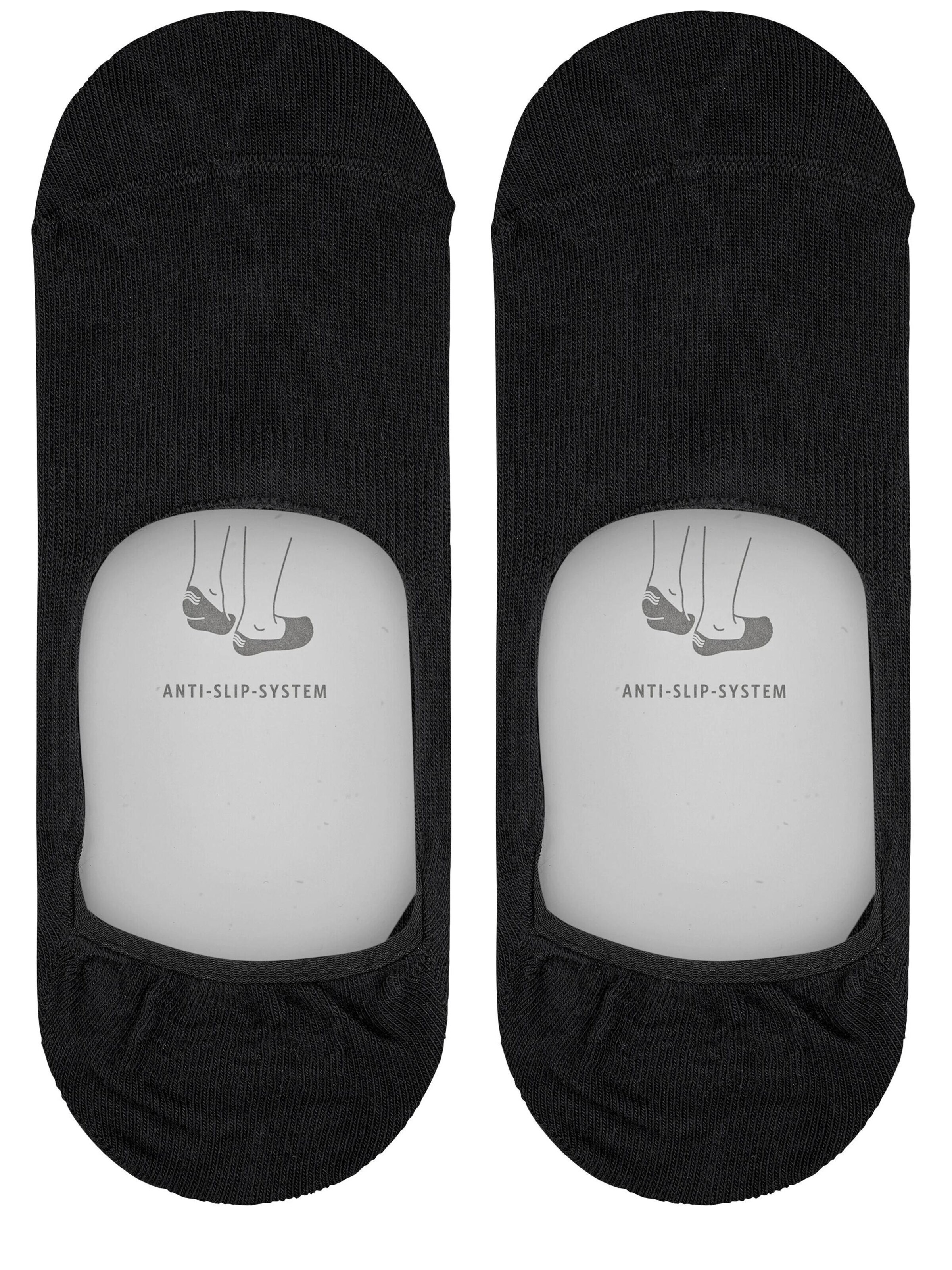 ESPRIT Füßlinge 'Basic Uni 2-Pack'‌‌ in Schwarz