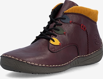 Bottines à lacets Rieker en violet : devant
