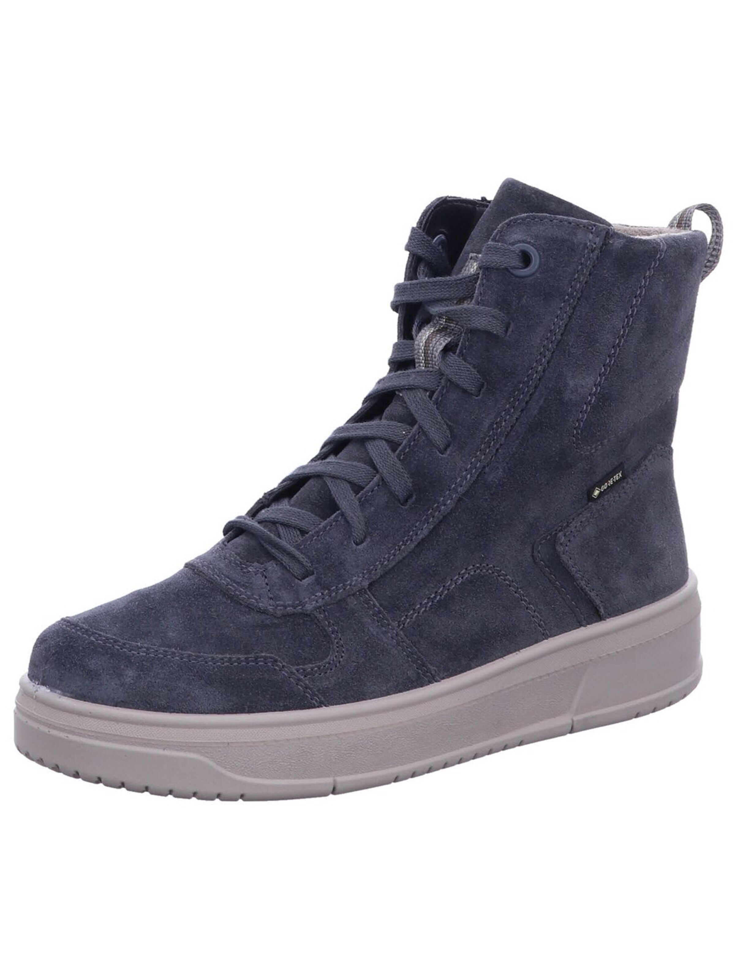 Legero - Botines con cordones 'Stiefeletten/Boot Damen 2-000266 2930 Velourleder in grau' en azul: frente