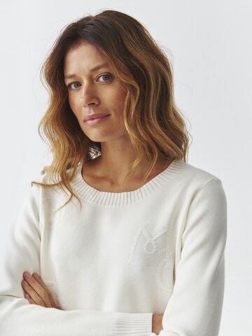 TATUUM Pullover 'SWEETY' i hvid