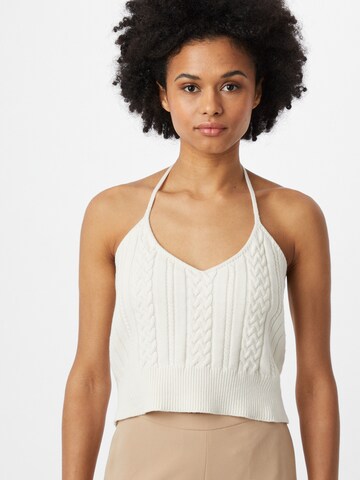 Gestuz Knitted Top 'Soley' in Beige: front