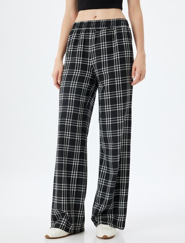 Koton Wide leg Broek in Zwart: voorkant