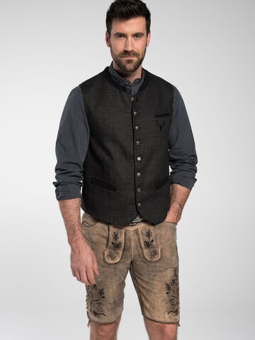 SPIETH & WENSKY Traditional vest in Black: front