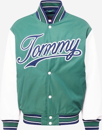 Veste mi-saison Tommy Jeans en vert : devant