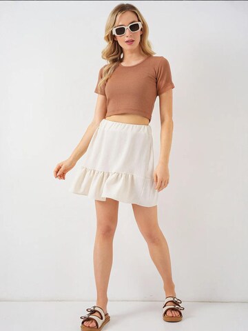 Bigdart Rok in Beige: voorkant