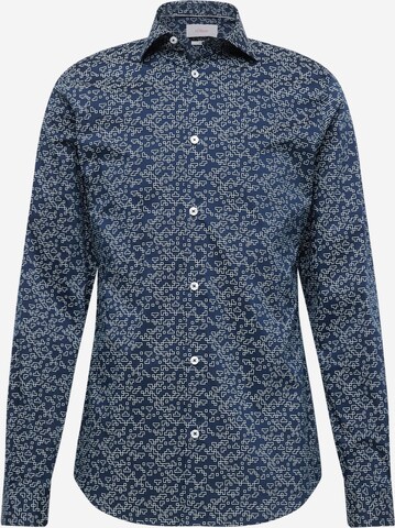 s.Oliver Button Up Shirt in Blue: front