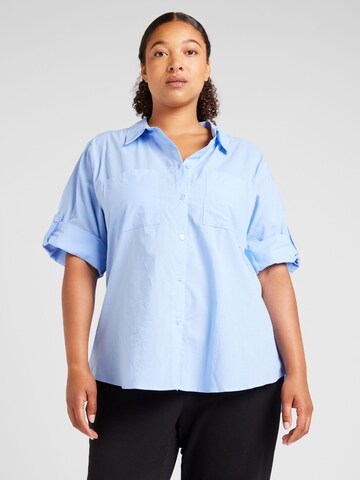 Z-One Blouse 'He44dda' in Blue: front