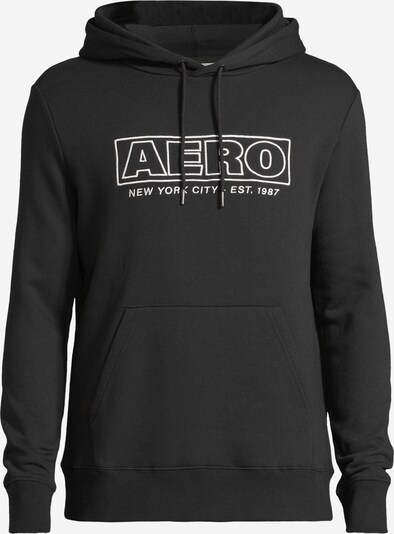 AÉROPOSTALE Sweatshirt 'HERITAGE' em preto / branco, Vista do produto