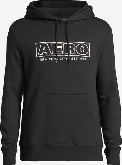 AÉROPOSTALE Sweat-shirt 'HERITAGE' en noir / blanc, Vue avec produit