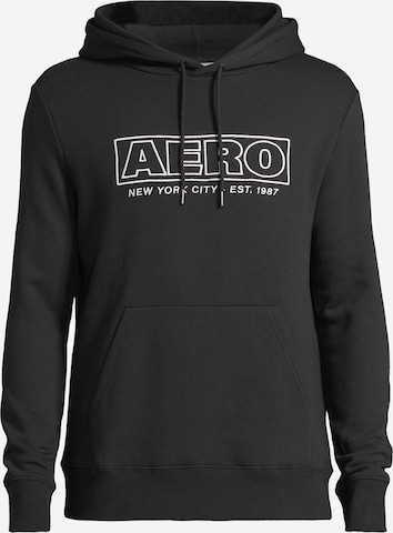 Sweat-shirt 'HERITAGE' AÉROPOSTALE en noir : devant