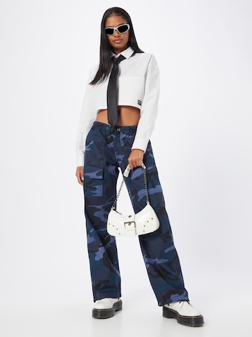 Nasty Gal Loose fit Cargo trousers in Blue