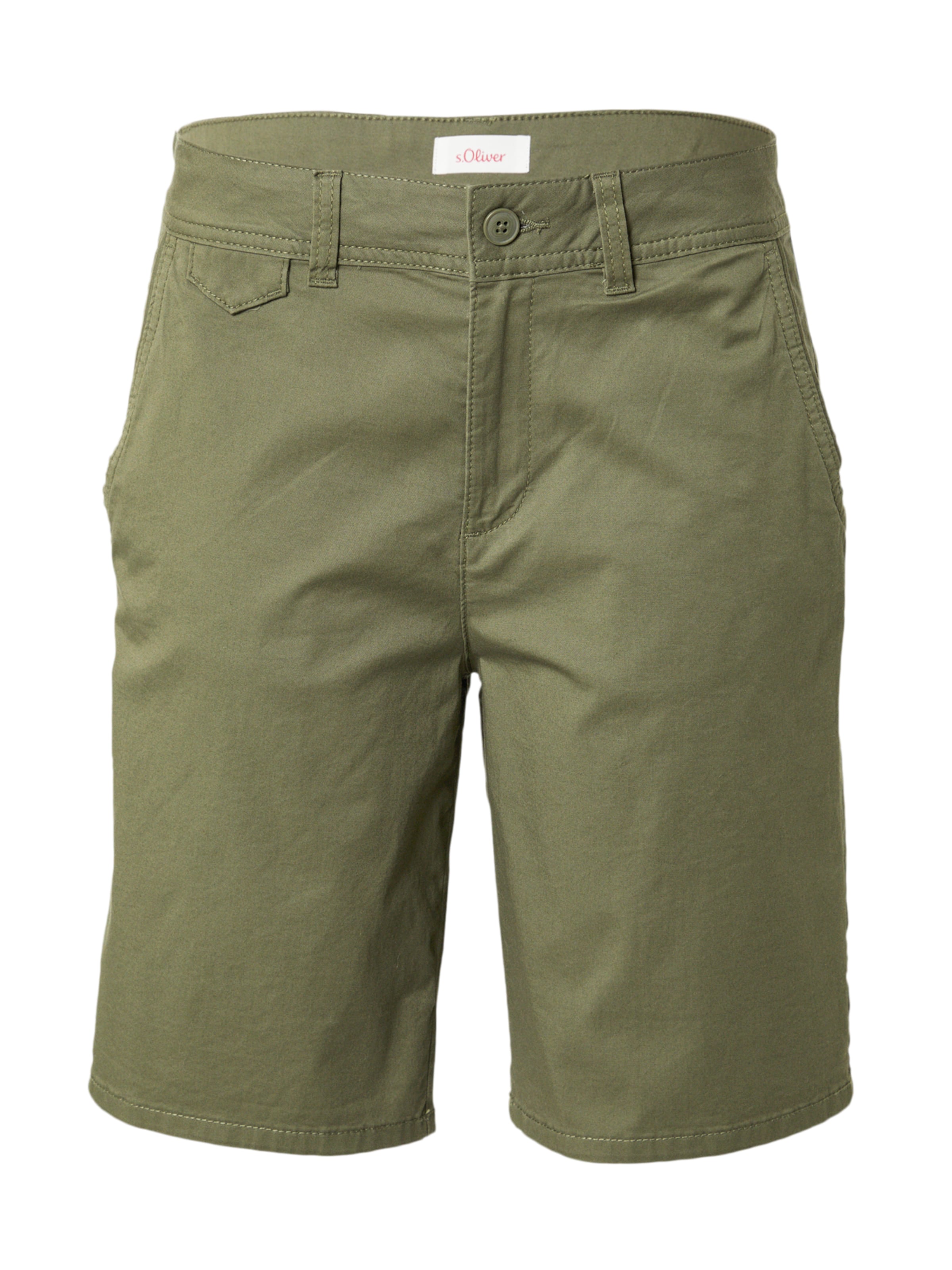 s.Oliver Loosefit Broek in Groen: voorkant