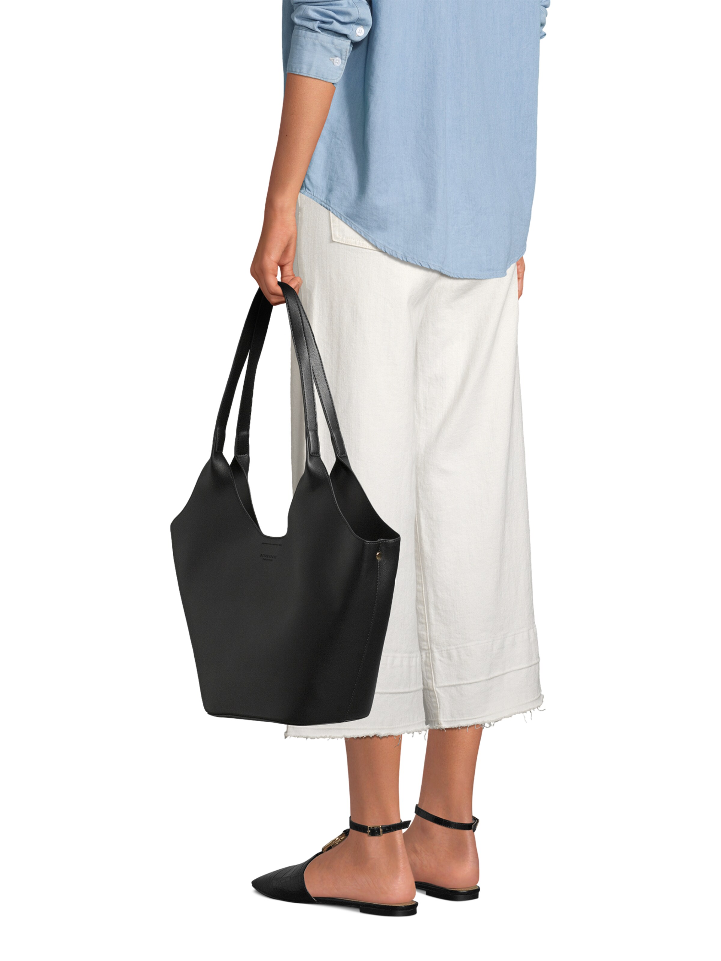 Seidenfelt Shopper 'Nelma Tulip' i sort: forside