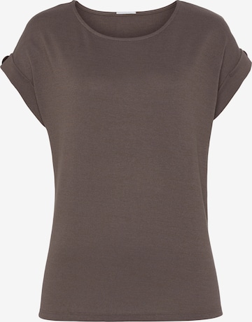 LASCANA T-shirt i brun: framsida