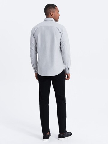 Ombre Slim Fit Hemd 'SHOS-0108' in Grau