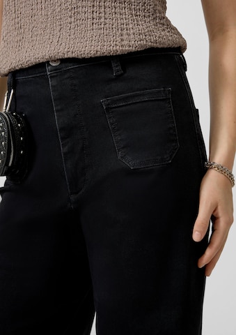 QS Wide leg Jeans in Zwart