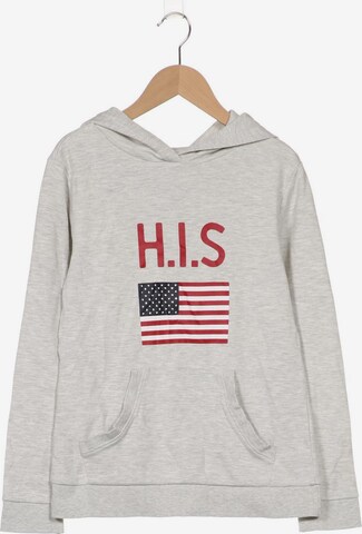 H.I.S Sweatshirt & Zip-Up Hoodie in XXS in Grey: front
