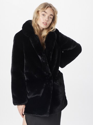 Misspap Between-Seasons Coat in Black