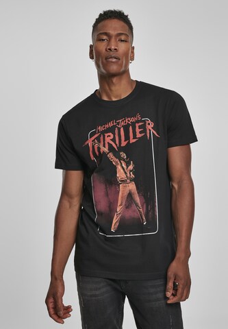 Mister Tee Shirt 'Michael Jackson Thriller Video' in Zwart: voorkant