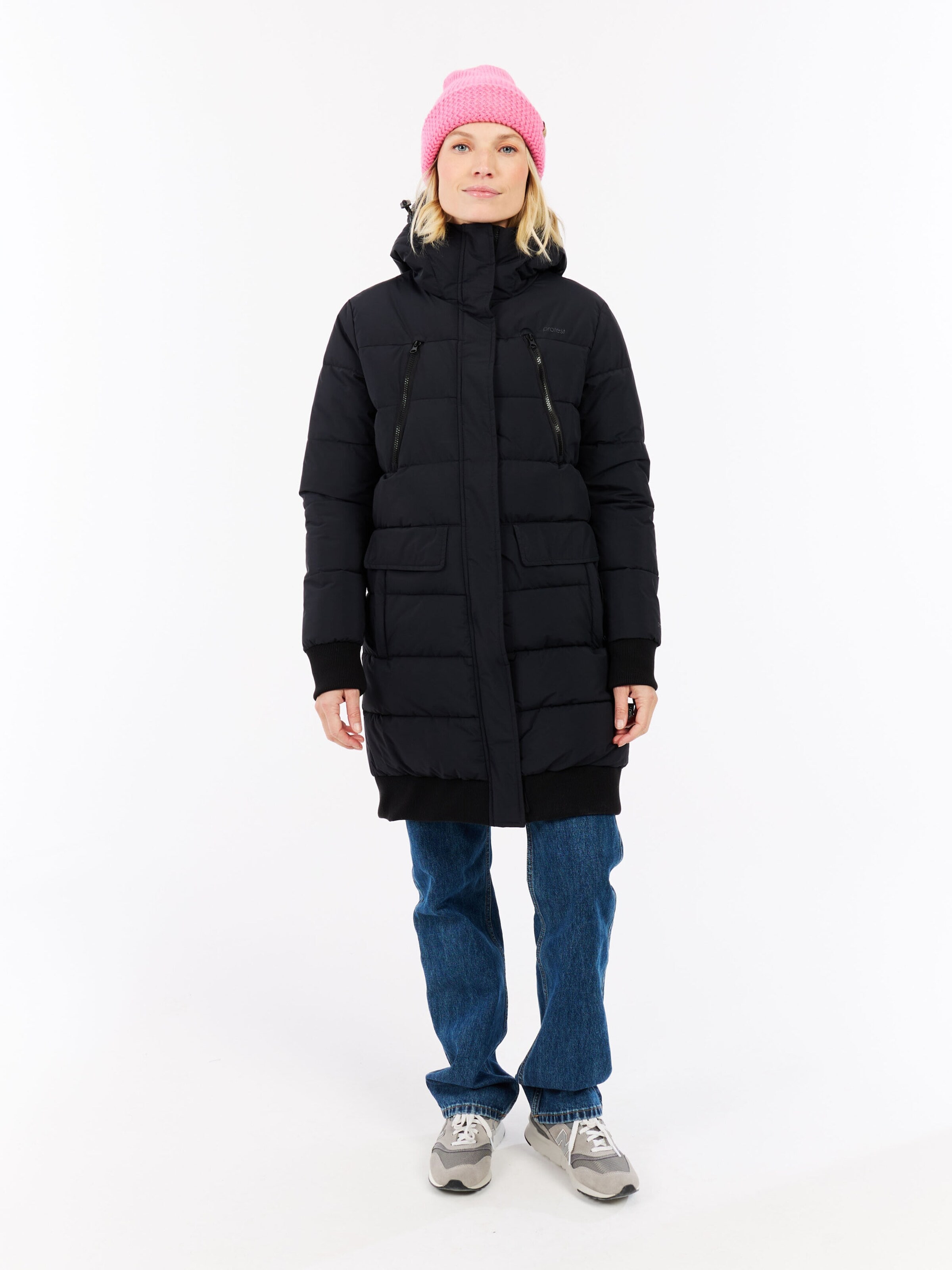 Manteau d’hiver 'PRTKooky' PROTEST en noir