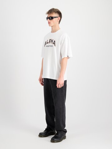 T-Shirt ALPHA INDUSTRIES en blanc