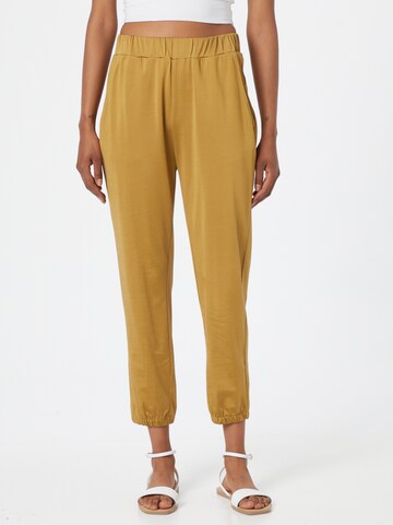 Karo Kauer - Tapered Pantalón 'Glowy' en amarillo: frente