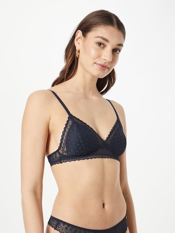 Tommy Hilfiger Underwear Triangle Bra in Blue: front