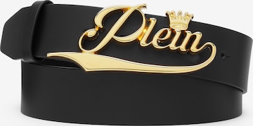 Philipp Plein Riem 'King Plein' in Zwart: voorkant