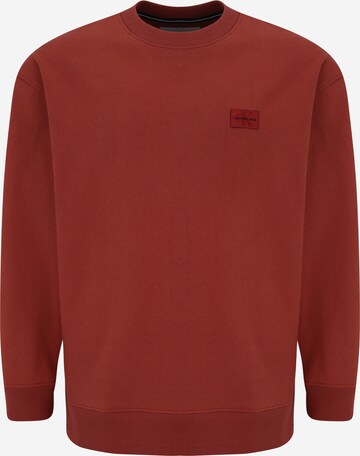 Calvin Klein Jeans Plus Sweatshirt in Rot: predná strana